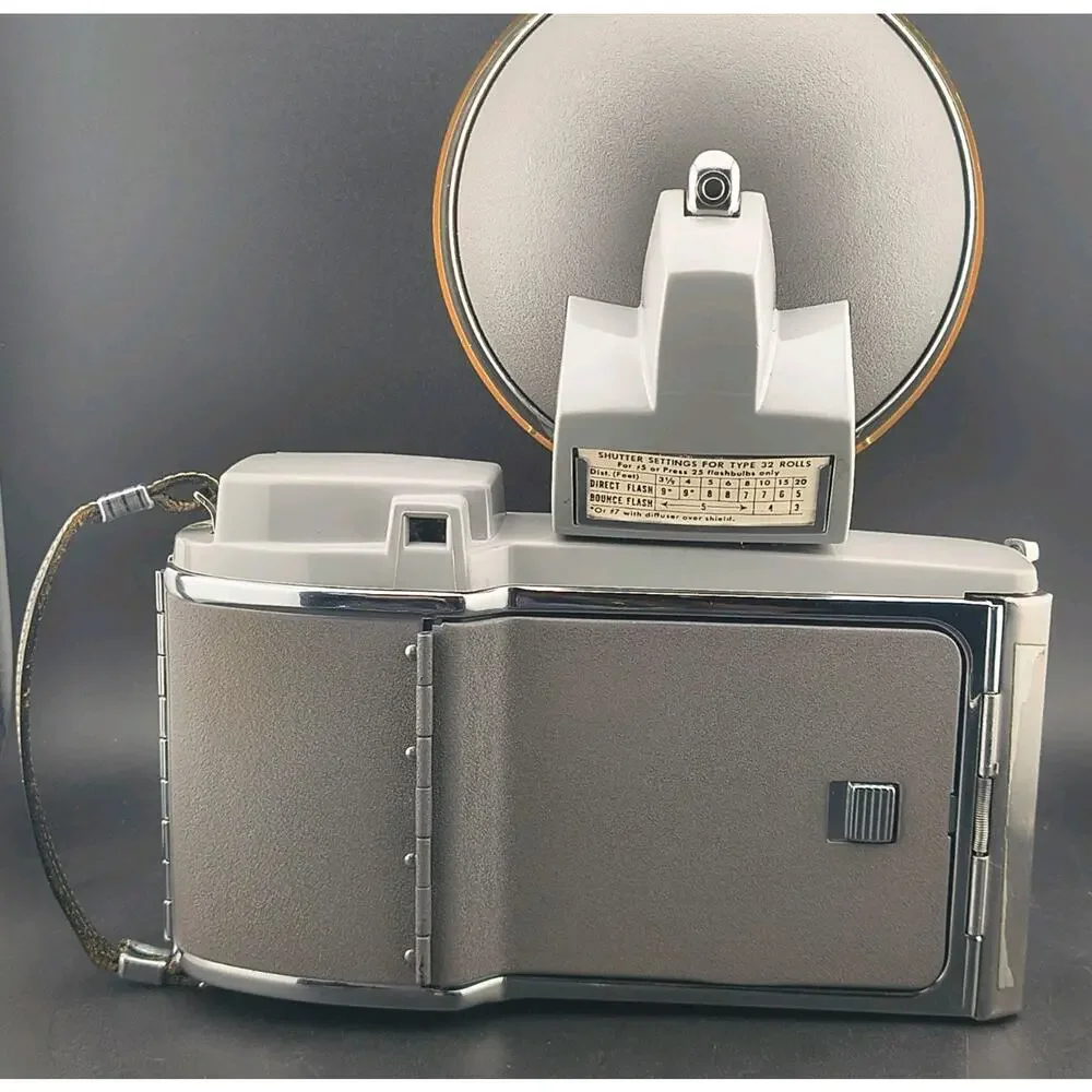 1950s Polaroid Highlander Model 80 Land Camera Outfit w/ Case, Flash, Manuals